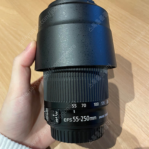 헝그리망원 캐논 EF-S 55-250mm F4-5.6 IS STM 후드 포함