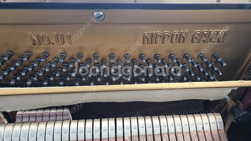 야마하피아노 U-1 블랙 made in japan--9