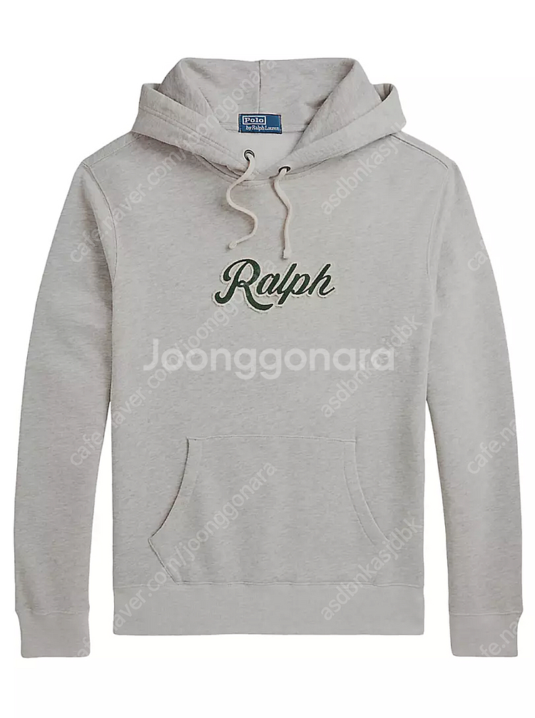 폴로 RALPH 랄프 로고 플리스 후드 그레이 2XL사...--0