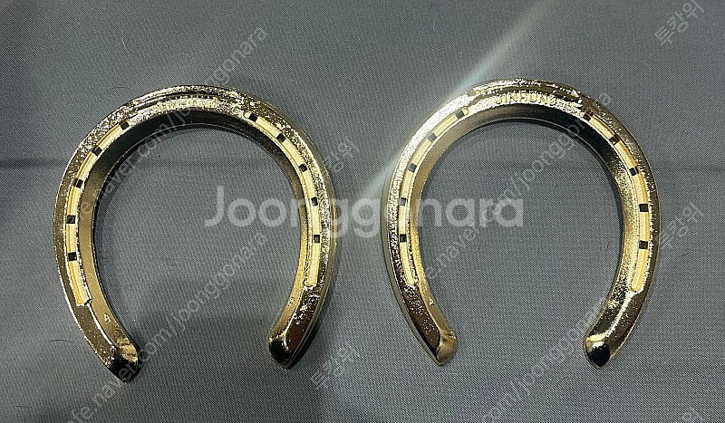 행운의 순금 경주마 말편자 재물운 금전운--0