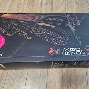 XFX 라데온 RX 7800 XT Magnetic Air BLACK D6 16GB