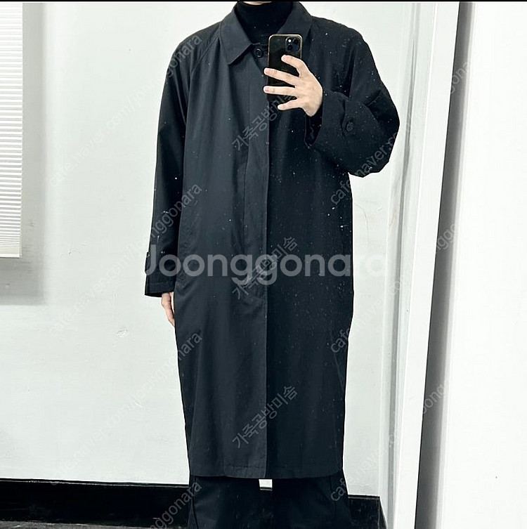생로랑 slp / 폴리쉘 나일론? 롱 트렌치 코트 / ...--1