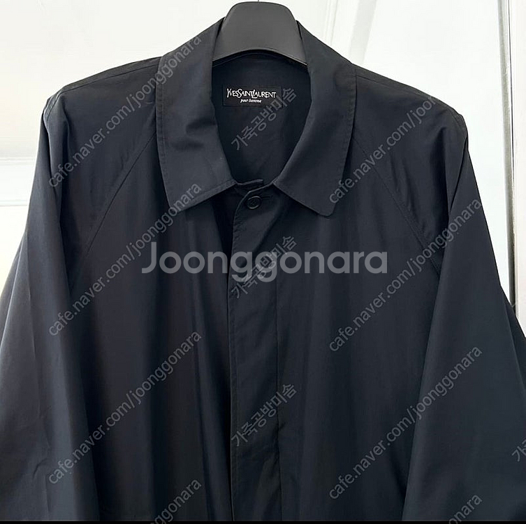 생로랑 slp / 폴리쉘 나일론? 롱 트렌치 코트 / ...--5