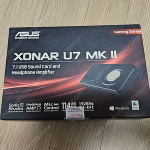 Asus xonar u7 mk2 usb 사운드카드 팝니다