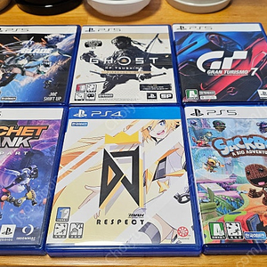 PS4,PS5 타이틀 판매 합니다.(DJMAX, 고오쓰, 라챗앤클랭크,스텔라블레이드,색보이,그란투리스모7)