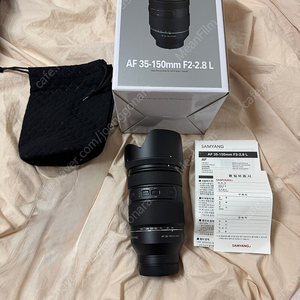 삼양 35-150 f2-2.8 l마운트 렌즈 판매합니다. (보증기간 남음)