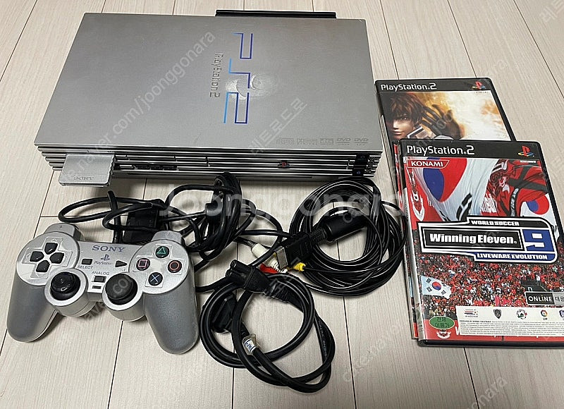 ps2 플스2 플레이스테이션2 실버 네트워크어댑터 세트--0
