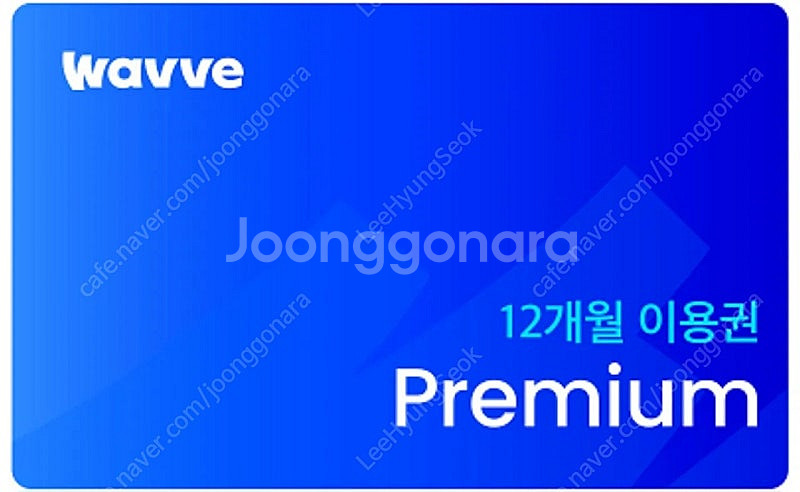 웨이브 WAVVE 프리미엄 , 스탠다드 12개월 이용권...--0