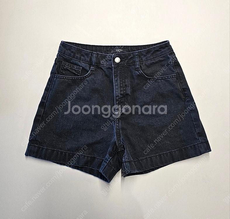 블랙 데님 반바지 26사이즈--0
