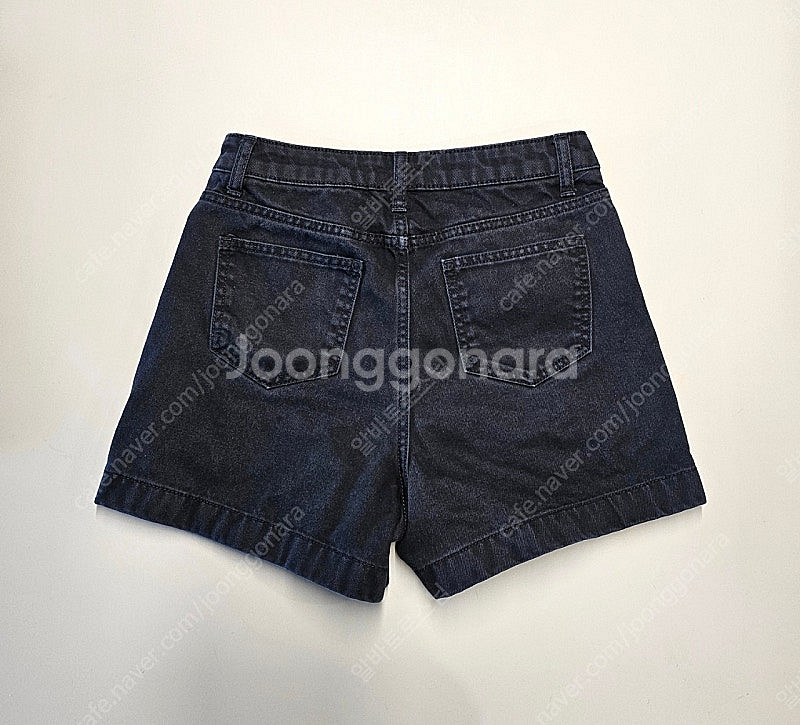블랙 데님 반바지 26사이즈--1