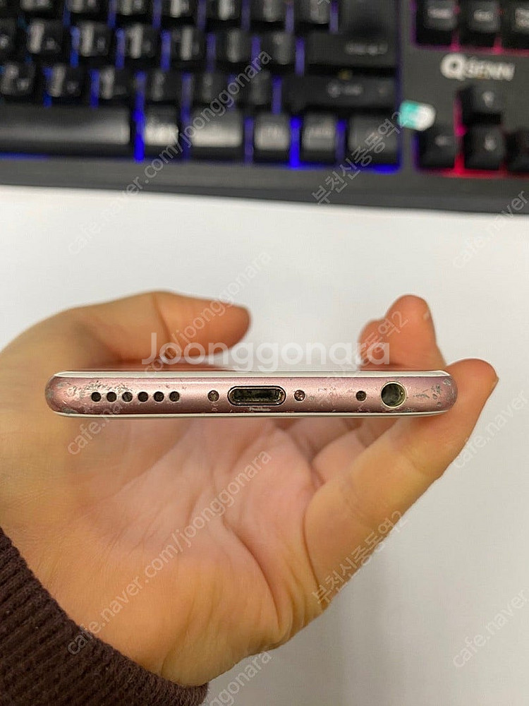197000 아이폰6S 로즈골드 액정SS급 16GB 무...--5