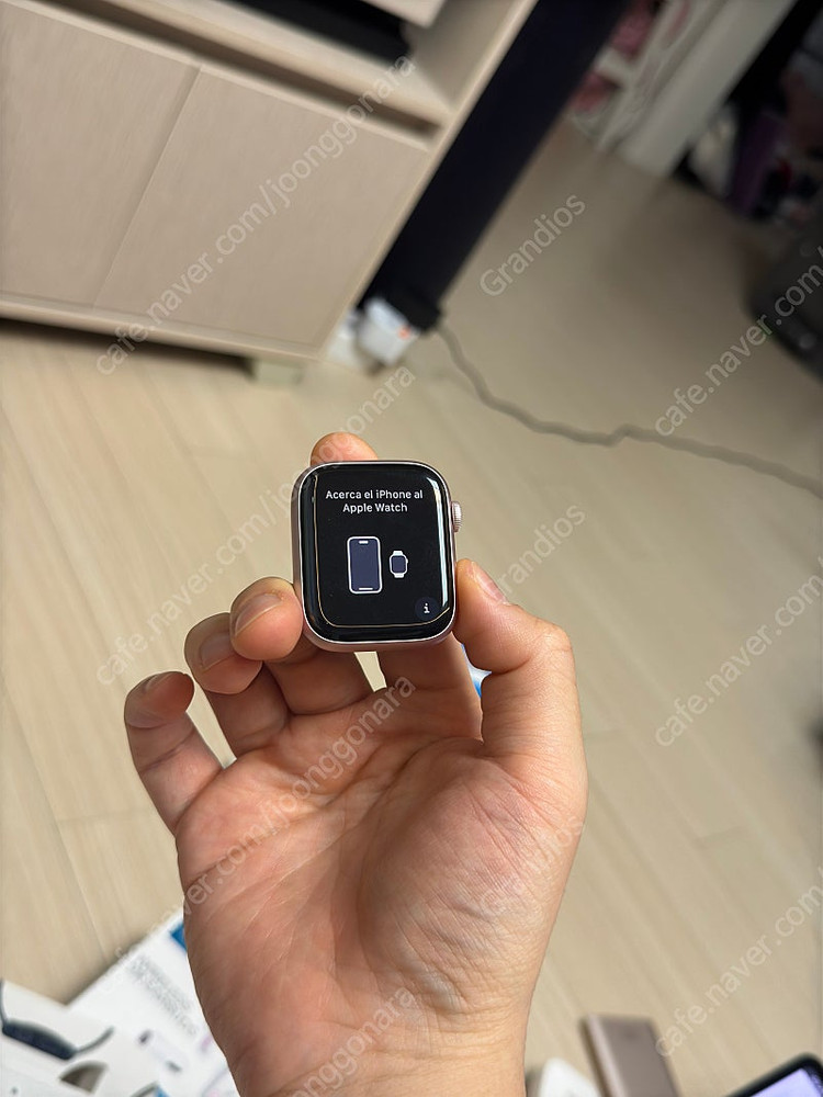 서울]애플워치9 45mm 알루 라이트핑크 40만원--3