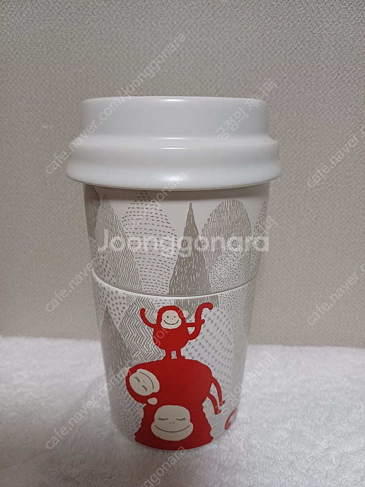 스타벅스 신년 레드몽키 머그 237ml 스타벅스 201...--9