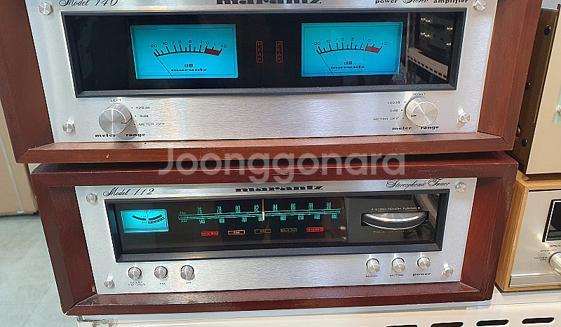 마란츠 140파워앰프/3200프리앰프/오리날우드케이스/...--2