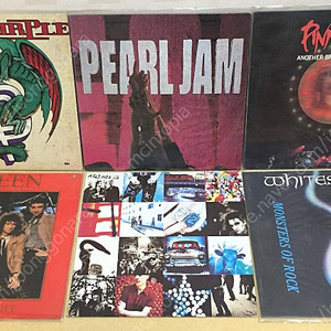 LP ; 라이센스 락 엘피 음반 6장 - deep purple, pearl jam, pink floyd, queen, U2, whitesnake 딥 퍼플, 펄 잼, 퀸, 핑크 플로