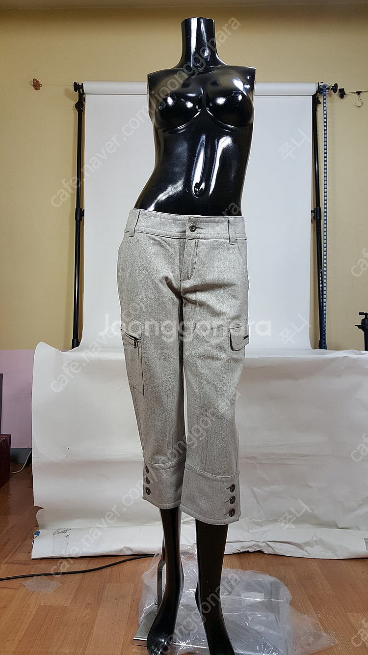체르비노스트리트 회색 모직 여성 7부바지 정품 체르비노...--0
