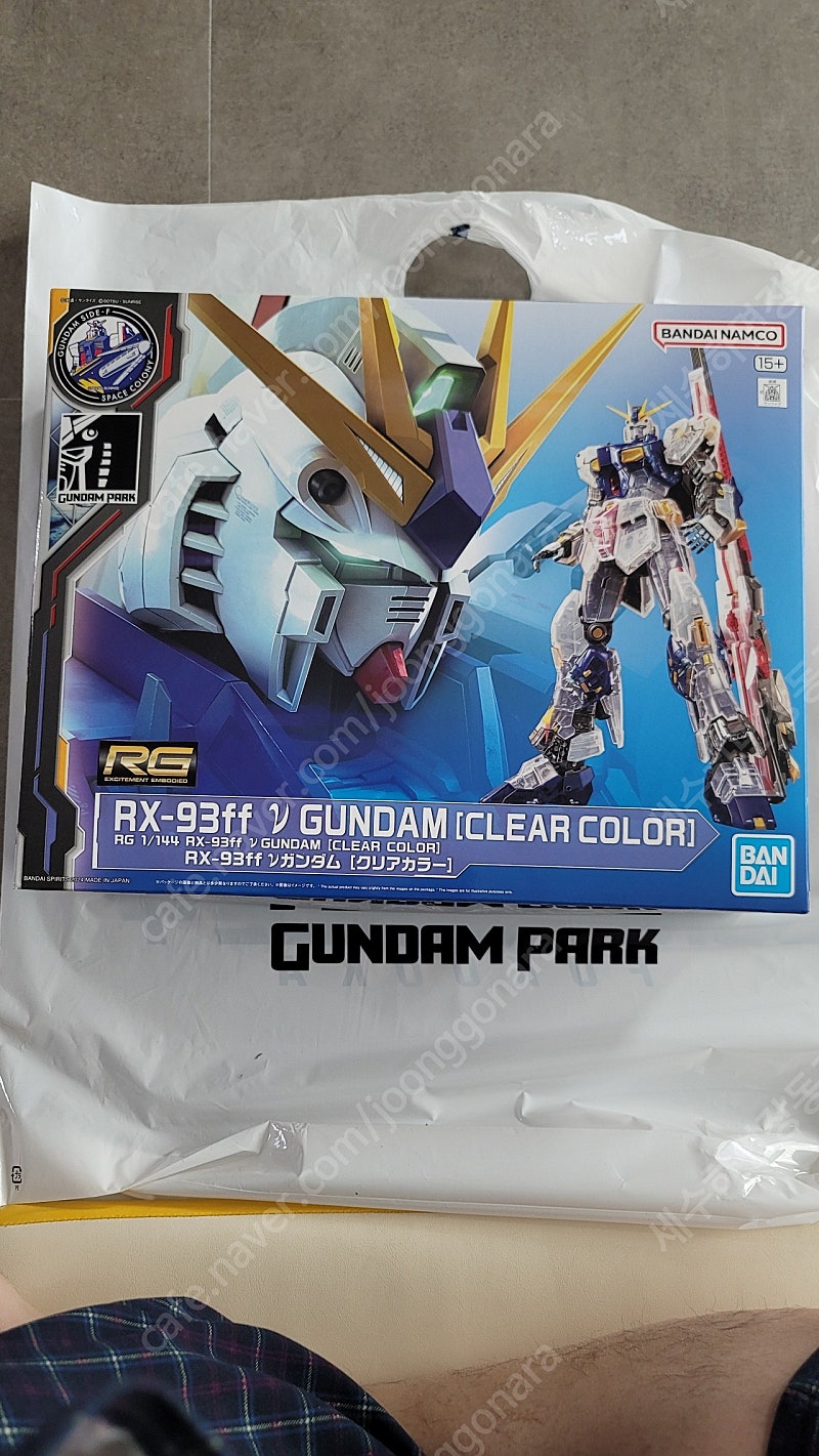 RG 1/144 RX-93ff ν 건담 클리어 컬러 후쿠오카 side-f