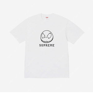 [XXL] supreme 슈프림 스켈레톤 반팔 티셔츠 흰색