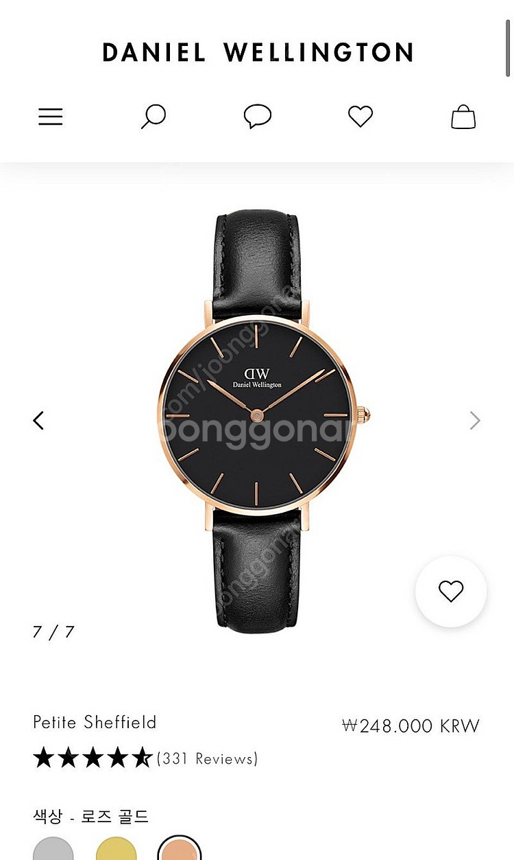 다니엘 웰링턴 여자 시계 32mm--0