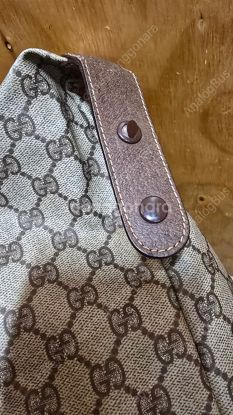 정품 구찌 Gucci 삼선 PVC GG 보스턴백--7