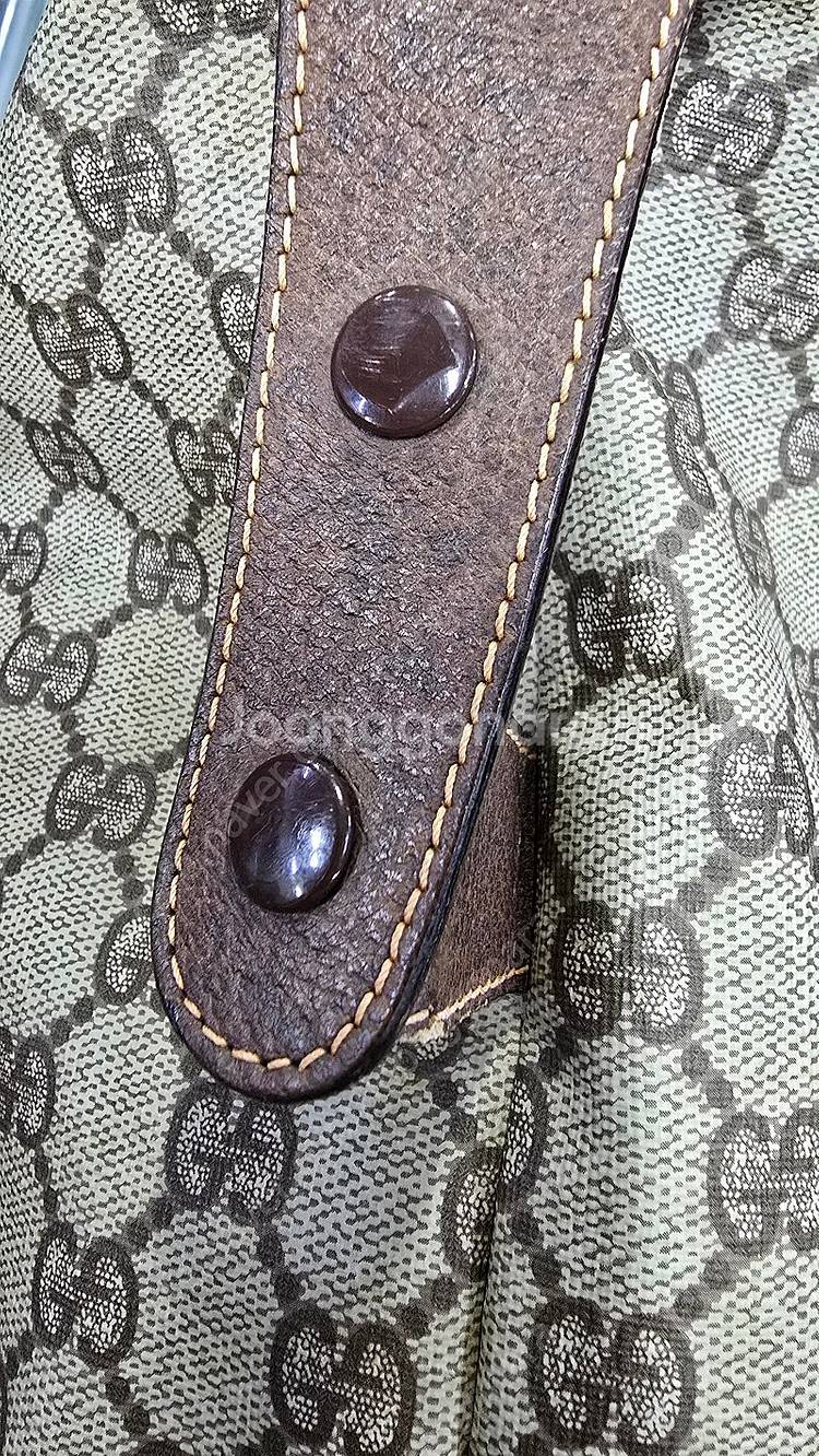 정품 구찌 Gucci 삼선 PVC GG 보스턴백--9