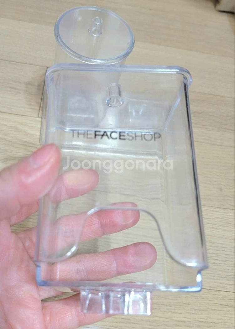 화장솜 면봉 2구 투명 보관함+ 미샤 투명붓 드림--5