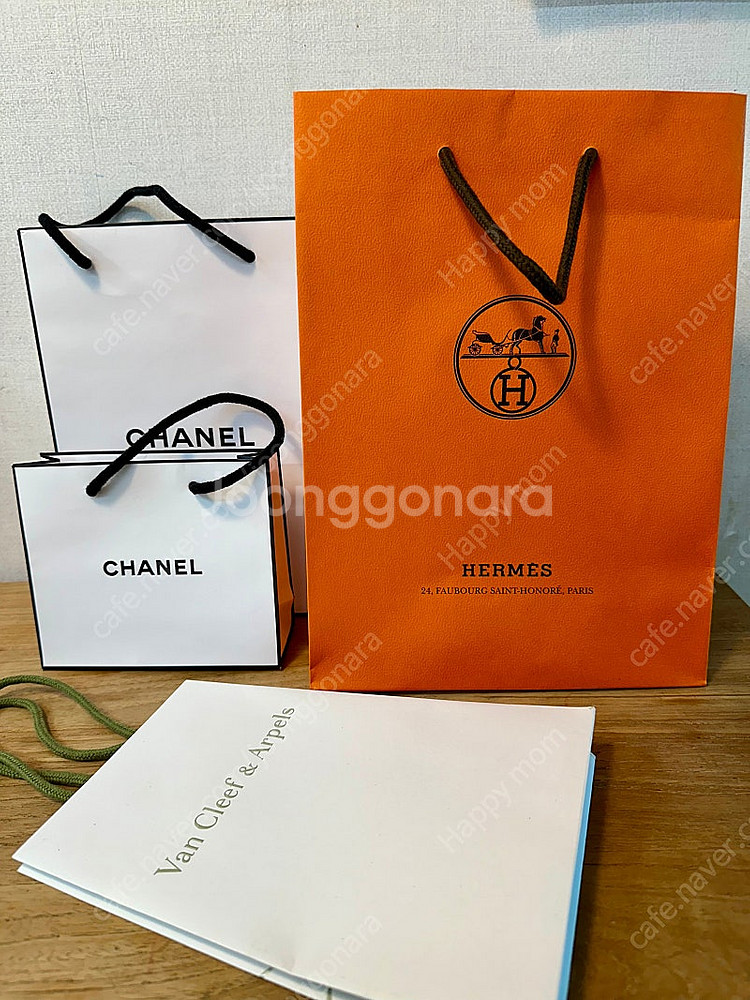 에르메스 샤넬 반클리프 쇼핑백--0