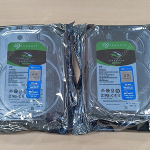 [새제품] 씨게이트 바라쿠다 4테라 HDD (Seagate Barracuda 4TB)