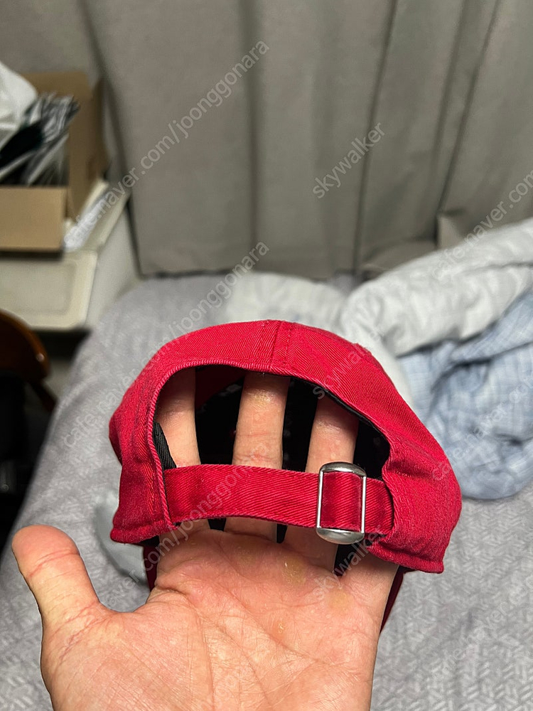 뉴에라 언스트럭쳐 볼캡 레드--1