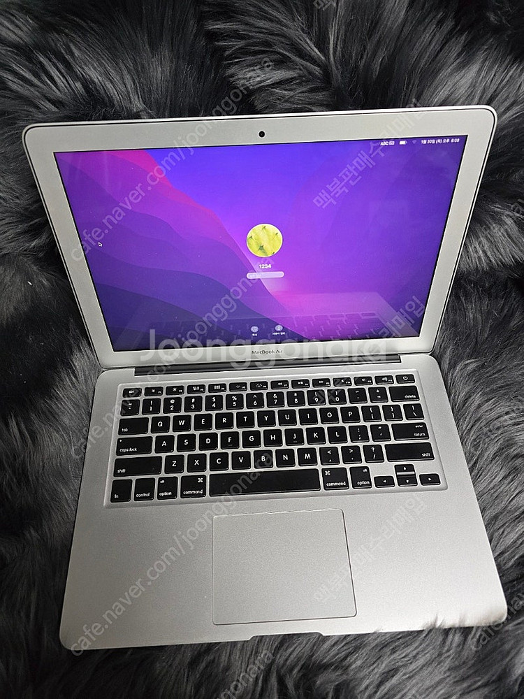 맥북에어 17년식13인치 cpu i7 ram8GB--1