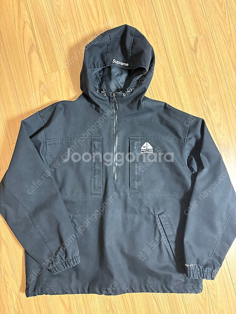 슈프림 x 나이키 ACG 데님 풀오버 블랙 판매합니다(...--0