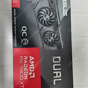 ASUS DUAL 라데온 RX 7800 XT O16G 팝니다