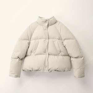 낫띵리튼 푸퍼 패딩 Cropped string puffer jacket (White fog)