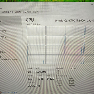 인텔 i9-9900K CPU 판매합니다.