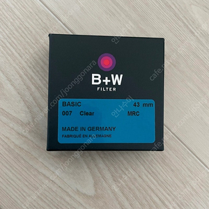 카메라 필터 슈나이더 필터 B+W BASIC MRC 007 Clear 43mm + 정품 융