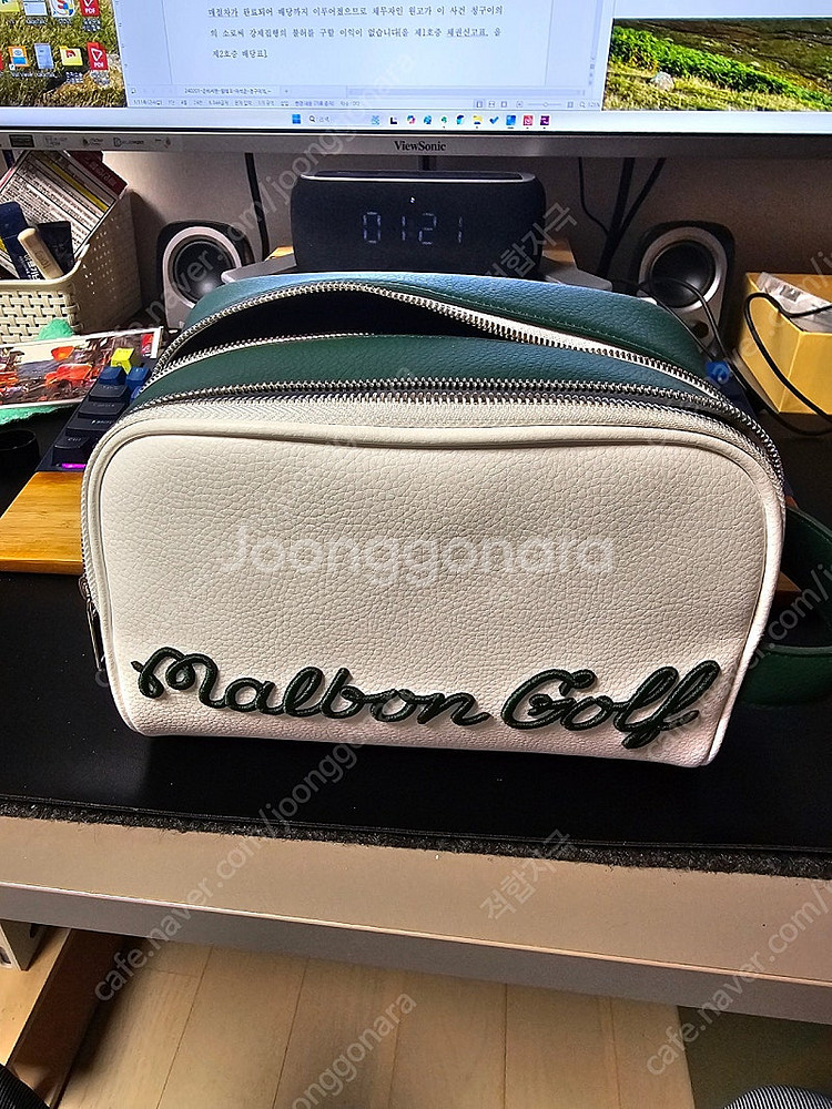 말본 골프 파우치 정품 팝니다.--2