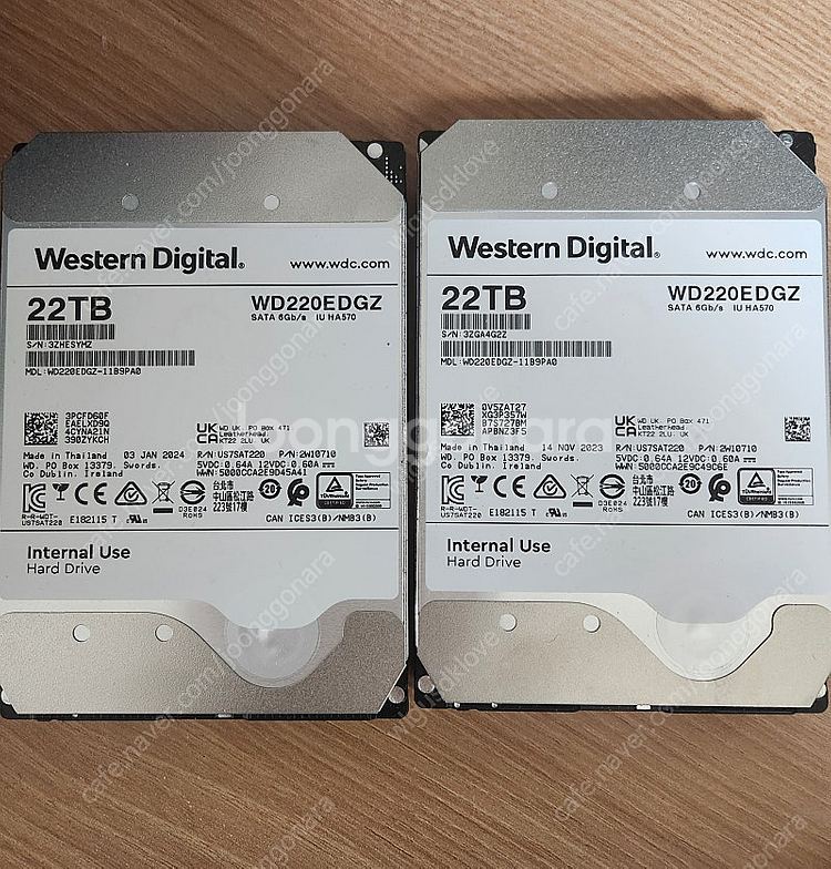 wd 22tb 적출 하드 팝니다.--0