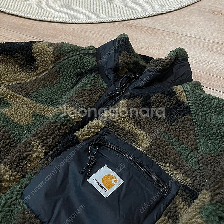 [M] 정품 칼하트 wip 프렌티스라이너 카모 양털 후...--0