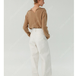 레이스 RRACE velvet curved pants white