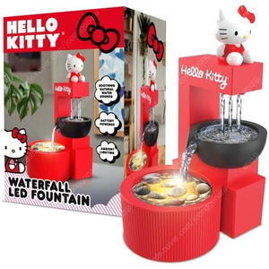 키티 LED 가습기 Hello Kitty LED Tabletop Waterfall Fountain