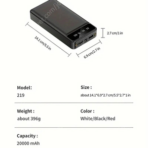 미개봉 대용량 고속충전 보조배터리 20000mAh 액정도 달려서 잔량 확인 가능