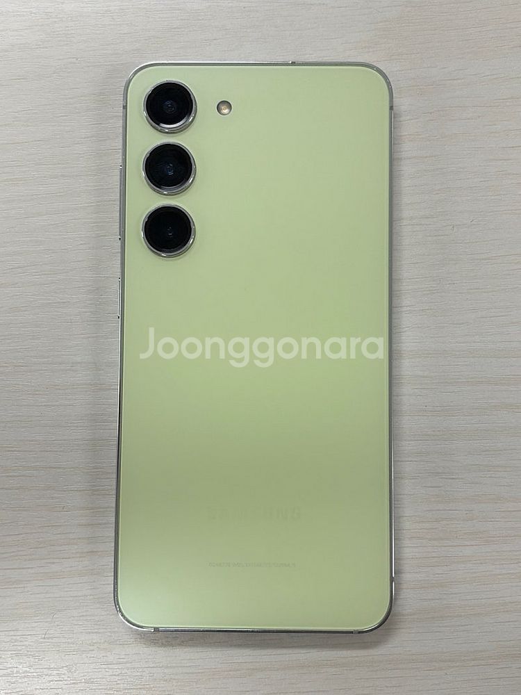 갤럭시 S23 라임색상 512용량 상태좋은 무잔상 미파...--0