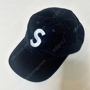 슈프림 모자 코듀로이 Supreme Corduroy S Logo 6-Panel Black - 24FW