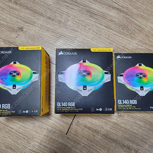 커세어 QL120 rgb 3개 + QL140 rgb 3개 화이트 판매