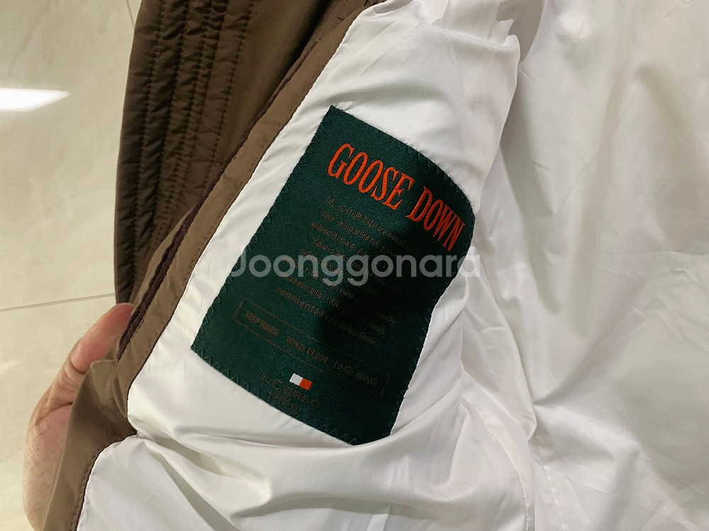 일꼬르소 / 브라운 헌팅 패딩, 남성 점퍼, 구스다운 ...--6