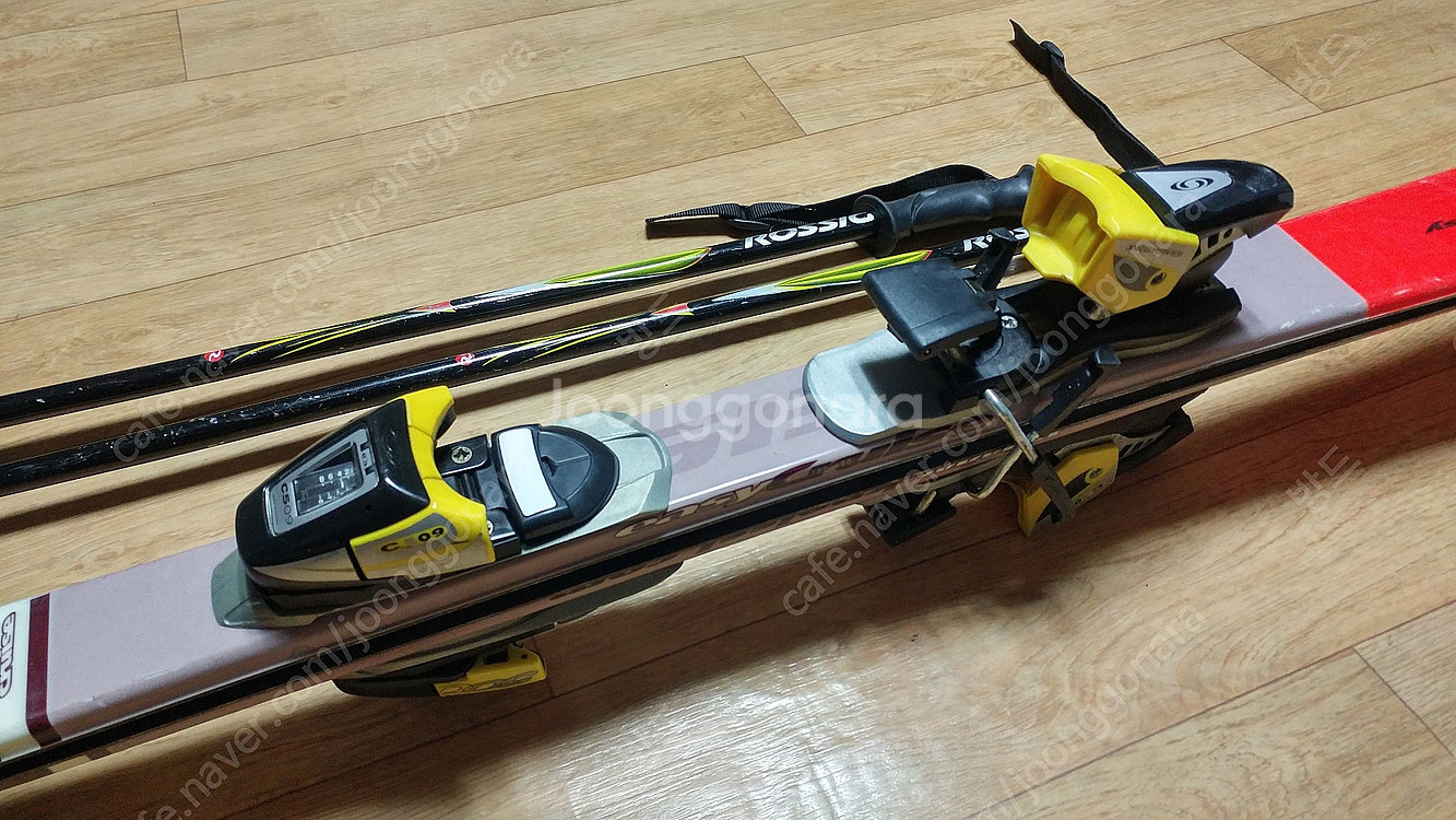 (가격인하) 크나이슬 스키(168), 살로몬 바인딩, 로시뇰 폴 .. 상태 좋음--1