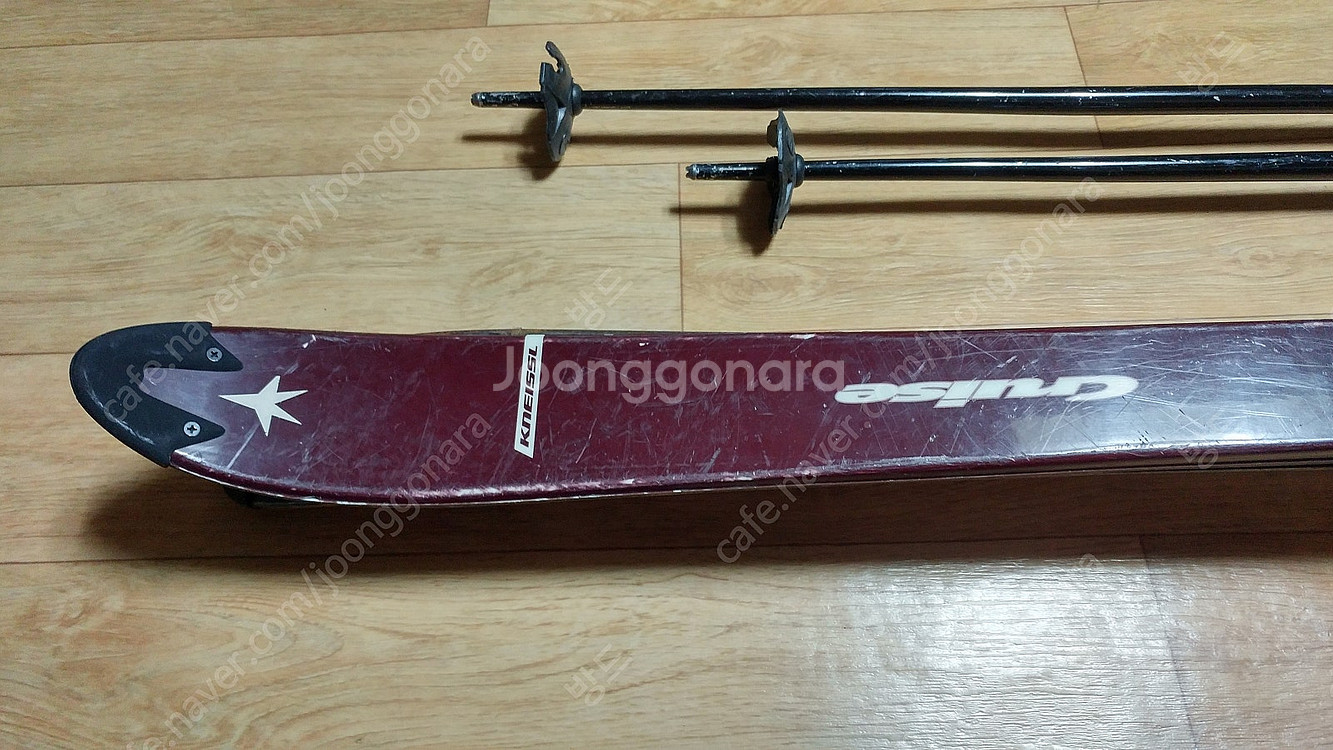 (가격인하) 크나이슬 스키(168), 살로몬 바인딩, 로시뇰 폴 .. 상태 좋음--3