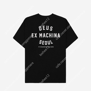 M L XL 데우스 EX 마키나 서울 컬리지 반팔 블랙 미개봉 미시착 새상품