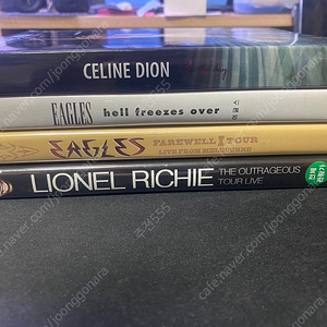 Eagles, Celine Dion, Lionel Richie. 음악 DVD 4편 .