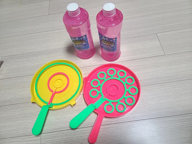 비누방울 자이언트 버블 리필액 500ml [노란색 용기...--0